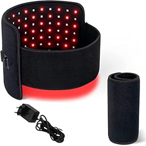 Infrarottherapie Rotlichttherapie zur Schmerzlinderung, Combo 660nm und 880nm, flexibles tragbares Wickelpolster mit…