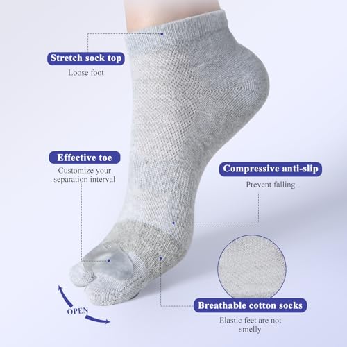 Image of Bunion Socks For Women & Men,Bunion Relief Socks,Big Toe Separator Socks,Toe Straightener Alignment, Hallux Valgus