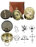 Personalized Baptism Gifts Engraved Compass, Produced in USA,Custom Baptism Compass for Confirmation, Custom Campass Baptismal Gifts for Teenage, Shipping 3-5 Days