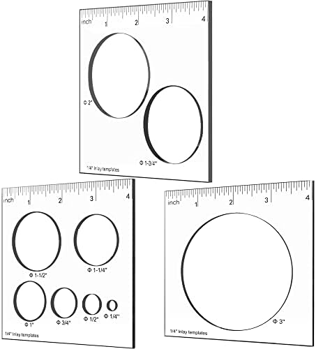 9 in 3 Router Jig Template,Circle Inlay Templates , Decorative Templates and Router Templates for Woodworking