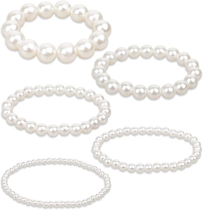 See full amazon price history chart for BELICIA5 Pcs Premium White Pearl Bracelets for Women, White Stretch Bridesmaid Pearl Bracelets Bridal Wedding Elastic Bracelets Stackable Faux Pearl Bracelets for Lady Pearl Beaded Bracelets BELICIA5 Pcs Premium White Pearl Bracelets for Women, White Stretch Bridesmaid Pearl Bracelets Bridal Wedding Elastic Bracelets Stackable Faux Pearl Bracelets for Lady Pearl Beaded Bracelets (B0DHDG74P3) Amazon Price History, Amazon Price Tracker