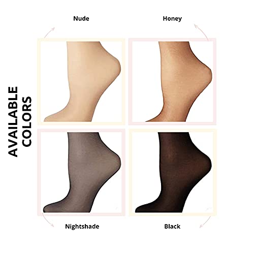 Tummy Control Stockings for Women - Sheer Control Top Pantyhose - (6 Pairs)4