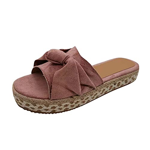 Women's Platform Flip Flop Casual Strap Cross Slip On Sandal Athletic Walking Thong Slippers All-Day Comfort Fit Shoes