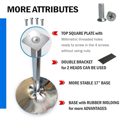 Single Chrome Metal Stand for Gumball Machines, Candy & Capsule Vending Machine. Gumball Machine Stand Specially Designed for Small & Large Capsule Machines. Replacement Part by ACKSTAR - Image 4