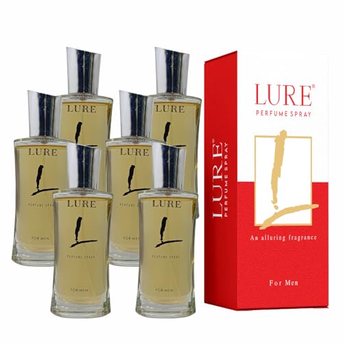 Image of LURE Perfume Spray for Men | Fresh Scent | Luxury Perfume | Premium perfume | Body spray Deep Freshness (50ml) | Long Lasting Fragrance | Perfect For Everyday Use | Luxury & Distinction | (Pack Of 6)