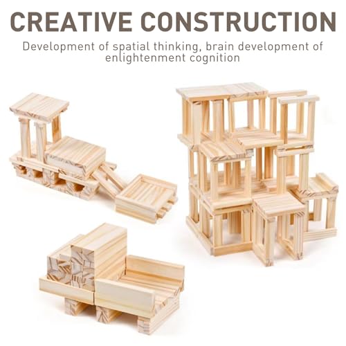 Yerozhui 30 pcs holzplatten zum basteln, holz zum basteln, schnitzholz für kinder, holzstücke zum basteln, Holzbausteine für Dekoration und Heimwerkerarbeiten, 100x20x7 mm, für Bau und Vertäfelung