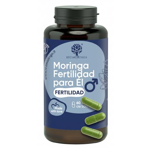 Suplemento Fertilidad Masculina – Moringa, Licopeno Alta Concentración, Citrulina, Arginina, L-Carnitina, Zinc, Selenio, Coenzima Q10 – Apoya Motilidad y Vitalidad de los Espermatozoides 60 Cápsulas