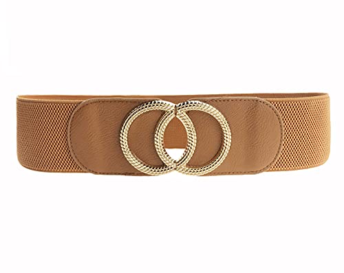 Swtddy 3 Pack Womens Vintage Wide Elastic Stretch Waist Belt For Dresses3