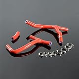 G-PLUS Coolant Silicone Radiator Hose Kit Compatible With Honda CRF 450 CRF450R 2009 Red
