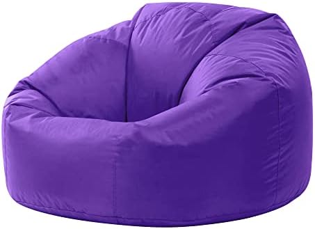 Bean Bag Bazaar Classic Bean Bag Chair, Slate Grey, Large Indoor Outdoor Bean Bags for Adults, Water Resistant Lounge or Garden Beanbag, Adult Gaming Bean Bag Chairs with Filling Included