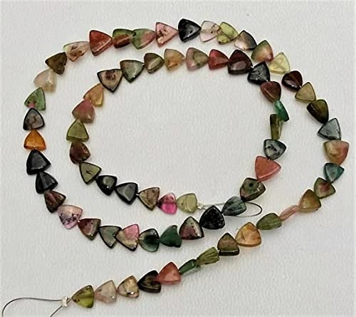Perles en tourmaline pastèque AAA pour création de bijoux uniques