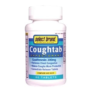 5260146 Cough Tablet, Expectorant, 200 mg, Pack of 1440