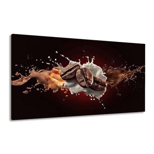 Canvas Wall Art Prints Coffee splash 3D render studio photo