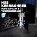 BALUGAEA HSS Kernbohrer 16 mm Schneiddurchmesser, 19 mm Weldonschaft, 35 mm Schnitttiefe, Kernbohrer für Magnetbohrmaschinen
