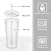 SUNBAK 4Pack Glass Cups With Lids and Glass Straws, 20 OZ High Borosilicate Tumbler Glass Iced Coffee, Wide Mouth Smoothies, Bubble Tea, Juice, Milk, Cocktails Jars, Travel Mugs