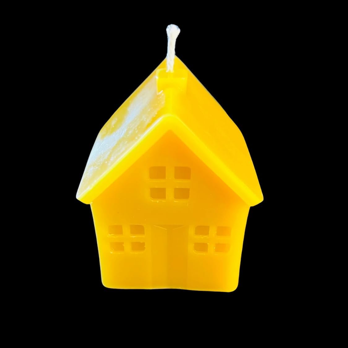 Handmade Beeswax House Candle – 5 oz Natural Wax Candle, Cozy Home Decor, Eco-Friendly Gift, Cottagecore Style