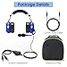 HELETUL Aviation Pilot Headset with Passive Noise Reduction for Flight School Student, PNR General Aviation Headsets for Pilots, Dual GA Plug, Mono and Stereo, with MP3 Input