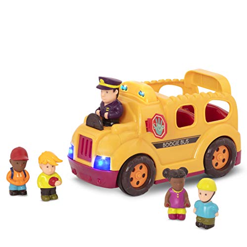 B. toys by Battat u0096 Boogie Bus u0096 Interaktiver Schulbus mit 5 Figuren, Lichtern und Tönen für Kinder ab 18 Monaten