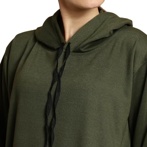 Image of Mack Jonney Solid Hooded Cotton Fleece tracksuit Co-Ord Set for Women-MACK32729