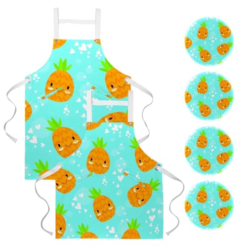 Tablier de cuisine pour nettoyage de la maison et restaurant lot de 2