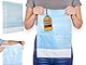 FabaCare 50x Einweg Papierlätzchen für Erwachsene mit wasserdichten PE-Beschichtung, Auffangtasche, Schutzlätzchen, Einmallätzchen, Seniorenlätzchen, Schutzserviette, Spucktuch, Kleiderschutz