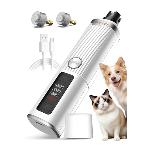 Quiet Electric Dog Nail Grinder with Light