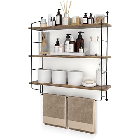 Sorbus 3-Tier Floating Bathroom Shelves Cover