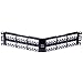Panduit CPA48BLY Angled 48-Port Patch Panel, Black