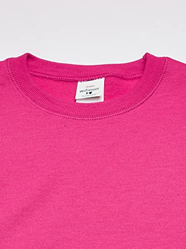 Hanes Girls' Big Ecosmart Graphic Sweatshirt, Amaranth, X Small #TOP1