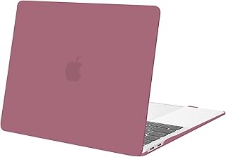 MOSISO Compatible with MacBook Air 13 inch Case 2022 2021 2020 2019 2018 Release A2337 M1 A2179 A1932 Retina Display with Touch ID, Protective Plastic Hard Shell Case Cover, Tea Petal Pink