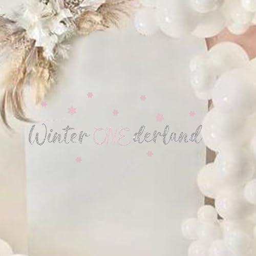 Vinilo decorativo Winter ONEderland para pared, diseño navideño