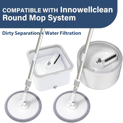 VENETIO Innowellclean Spin Mop Refills - Include Washable Microfiber Mop Pad Replacements (Qty 3)