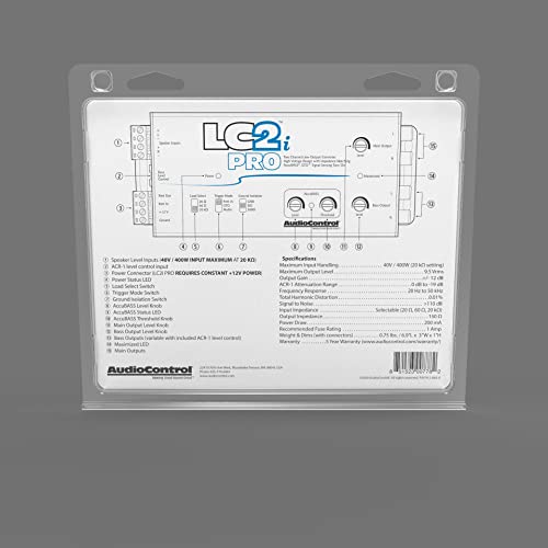 image for AudioControl LC2i PRO 2-Channel Line Output Converter with Wireless Qi