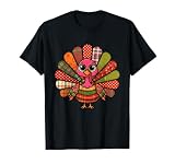 Patchwork Turquía Acción de Gracias Gobble Coquette Colcha Otoño Camiseta