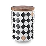 VETIN Kaffeedose,Keramik Vorratsdosen,1000ml Kaffeebohnen Aufbewahrungsdosen,gewürzdosen,Ceramic Food Storage Jar für Tee, Gewürze oder Snacks