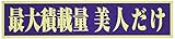 東洋マーク 「最大積載量 美人だけ」 ステッカー 2856