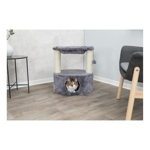 Trixie Baza Grande 24-in Cat Tree, Two Sisal Scratching Posts, Cat Condo and Hammock, Dangling Cat Toy by TRIXIE - Image 5