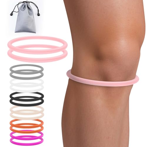 Image of teyy 2PCS Patellar Tendon Support Strap for Knee Pain Relief (Pink)