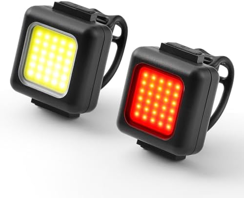 Bike Lights, USB Rechargeable Bike Lights Front and Back, IPX5 Waterproof Bicycle Light, Perfect Bike Headlight &amp; Taillight for Mountain Road Commuter Cycling Night Riding