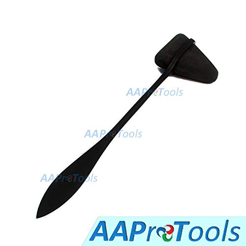 AAProTools Tactical Black - Taylor Tomahawk Reflex Hammer for Neurological Examination - Ideal for Students, Nurses, Doctors, Medics, EMT and More