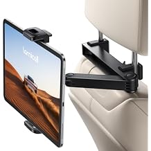 Lamicall Car Headrest Tablet Holder - [Lockable] [3 in 1 Extension Arm] Upgrade Tablet Mount for Car Backseat, Gifts Road Trip Essentials for Kids, for iPad Pro Air Mini, Fire HD, 4.7-13" Tablets