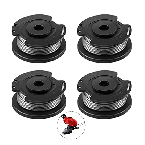 4 Stück Fadenspulen Rasentrimmer Faden Ersatzspulen Rasentrimmer-Zubehör für Bosch Akku Rasentrimmer EasyGrassCut 23/26/18/18-230/18-260/18-26,Art 23SL, Art 26SL– Ø 1,6mm 4,9m Länge Rasentrimmerspulen