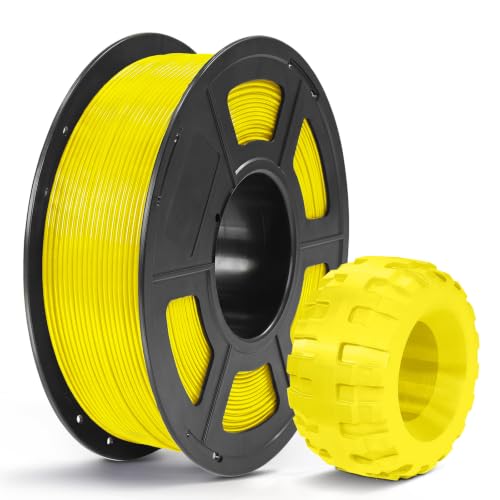 Image of ANYCUBIC TPU Filament 1.75mm, 95A Soft Flexible 3D Printer Filament, Dimensional Accuracy + /- 0.03mm, Print with Most FDM 3D Printers, 1KG Spool, Yellow