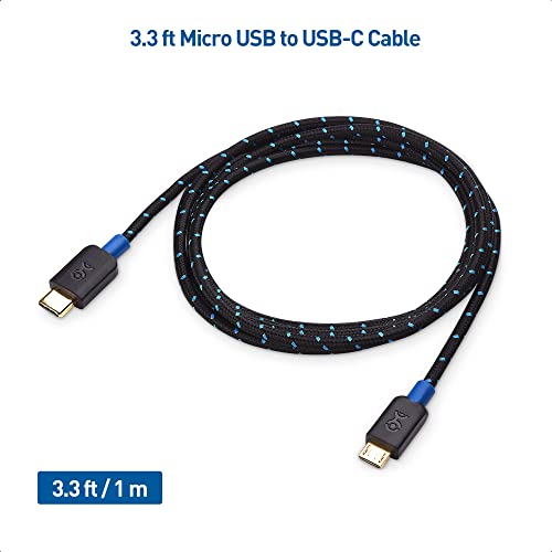 Cable Matters Cavo USB C a Micro USB (Cavo Micro USB a USB-C) con investimento intrecciato lungo 1m in Nero