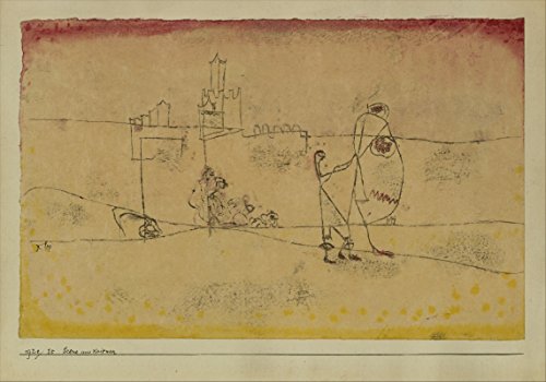Paul Klee Episode at Kairouan impression mate de qualité musée format extra large