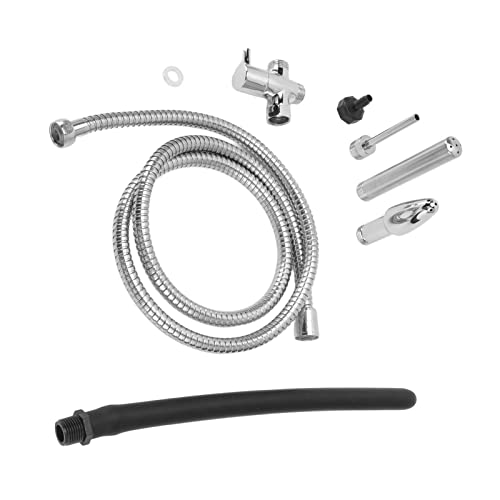 Household Shower Enema System Metal Stainless Steel Enema Tube Anal Set, Shower Douche Enema Kit Douches & Enemas Feminine Care #TOP7
