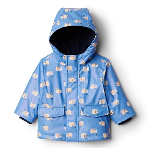 Image of Amazon Essentials x Sofia Grainge Toddler and Baby Boys' Water-Repellent Rain Jacket with Quilted Lining