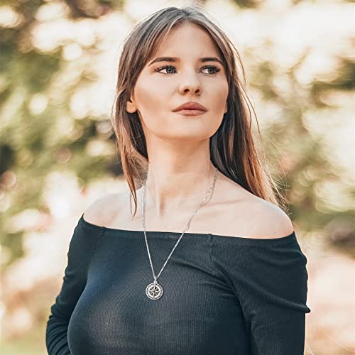 Compass Ashes Necklace Urn Necklace For Men Women Cremation Jewelry 925 Sterling Silver Memorial Pendant Keepsake Urns For Human Ashes Bereavement Jewelry Nautical Lockets For Ashes Loved Ones Adult Male Pet Cat Dog Ashes Earn Necklace For Ashes Women's Urns To Put Ashes In Necklace Ashes Holder For Women Cremation Remain Jewelry Erin Necklace For Ashes Creamated Jewelry To Hold Cremation Ashes Jewelry To Keep Cremation Ashes Charms Cremains Jewelry Forever In My Heart #TOP7