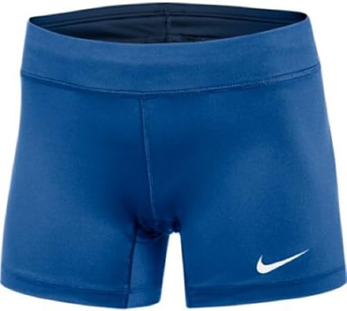 Nike Pantalones cortos de juego de rendimiento de 5 pulgadas para mujer, Azul, Grande