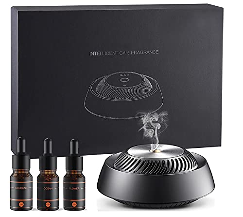ZHAOXIAN Car Air Fresheners,Air Freshener Fragrance Car Perfume Aromatherapy, Car Essential Oil Diffuser with 3 Bottles Essential Oils (Cologne, Floral, Marine) for Car Interior Decoration